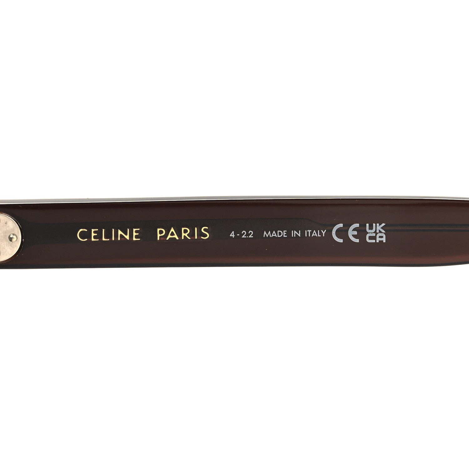 Celine Acetate Black Frame 41 Sunglasses CL402321 Striped Havana 5 of 7