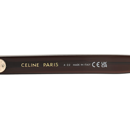 Celine Acetate Black Frame 41 Sunglasses CL402321 Striped Havana 5 of 7