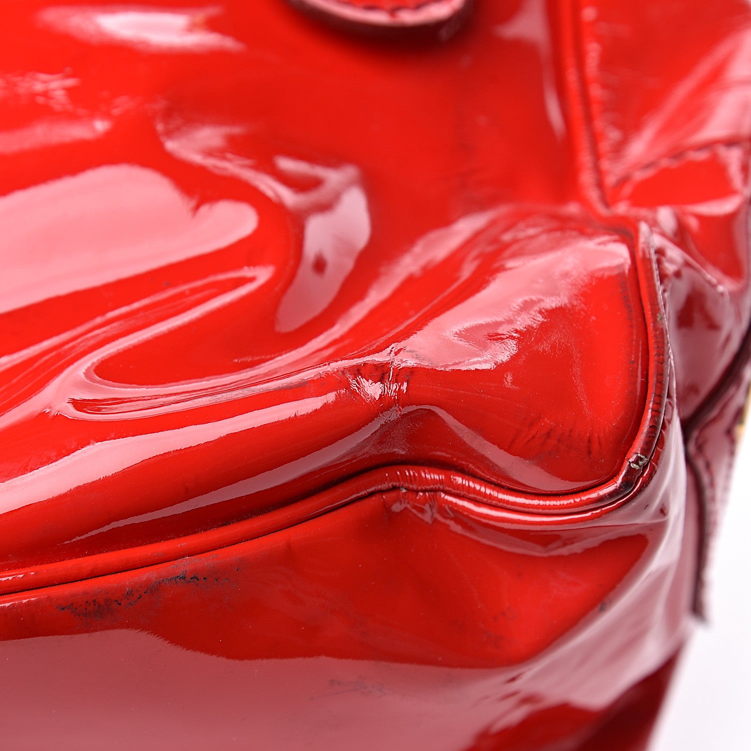 Valentino Garavani Patent Large Histoire Red 24 of 25