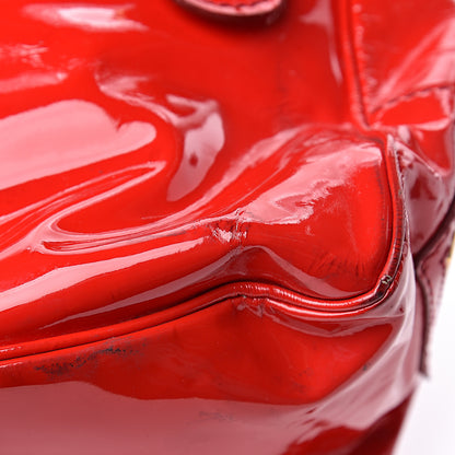 Valentino Garavani Patent Large Histoire Red 24 of 25