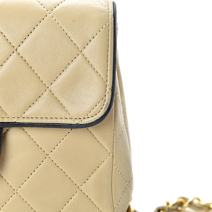 Chanel Lambskin Quilted Mini Square Flap Beige 16 of 17