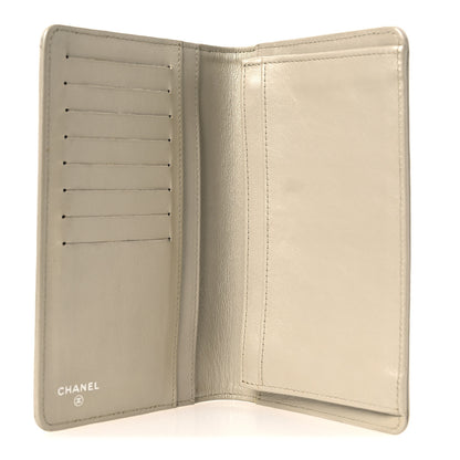 Chanel Caviar Sevruga Yen Wallet Silver 5 of 10