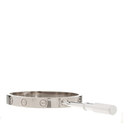 Cartier 18K White Gold LOVE Bracelet 15 8 of 9