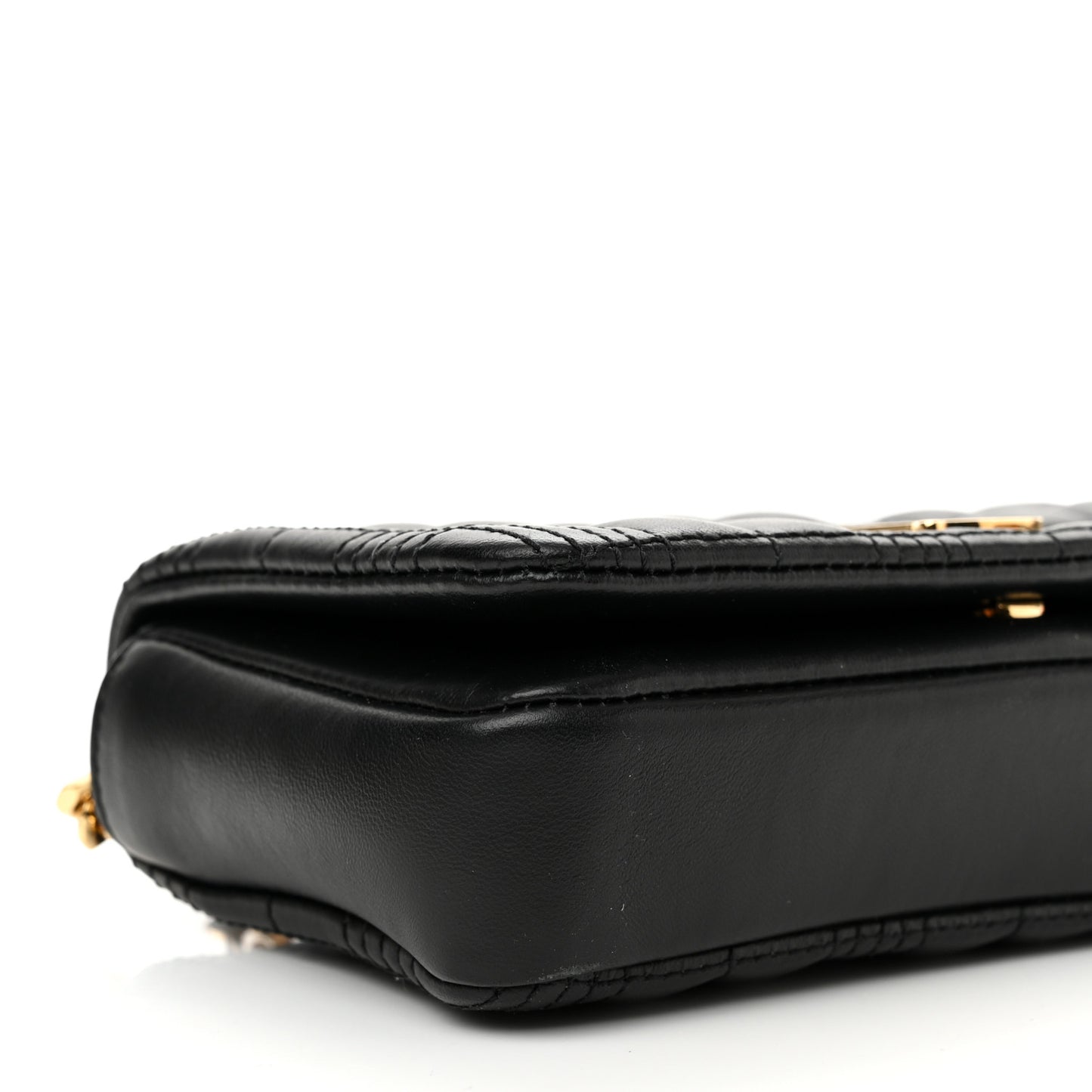 Lambskin Quilted Mini Lola Bag Black