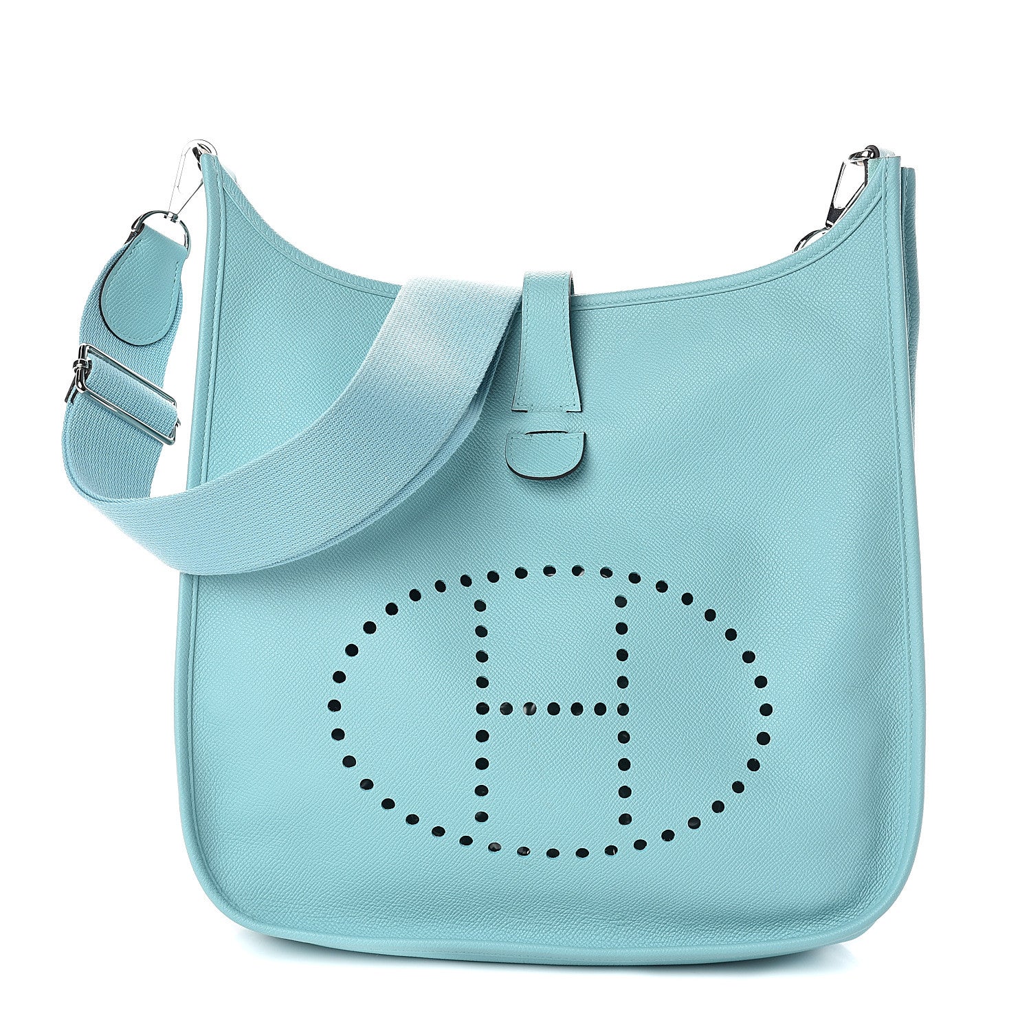 Hermes Epsom Evelyne III GM Bleu Atoll 1 of 9