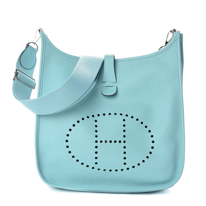 Hermes Epsom Evelyne III GM Bleu Atoll 1 of 9