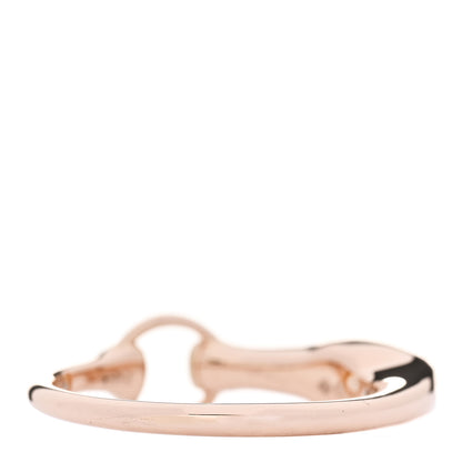 Hermes 18K Rose Gold Diamond TPM Galop Ring 50 5.25 4 of 9