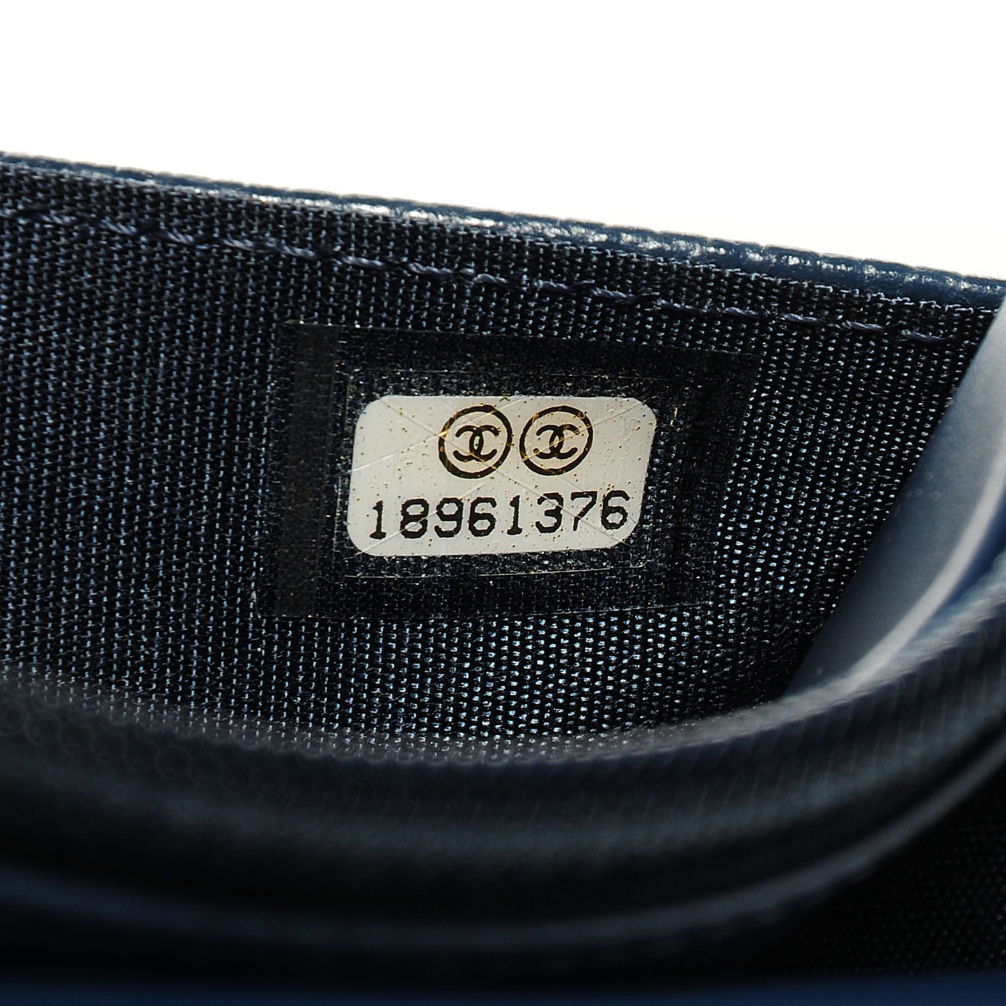 Caviar Timeless CC Wallet on Chain WOC Navy Blue