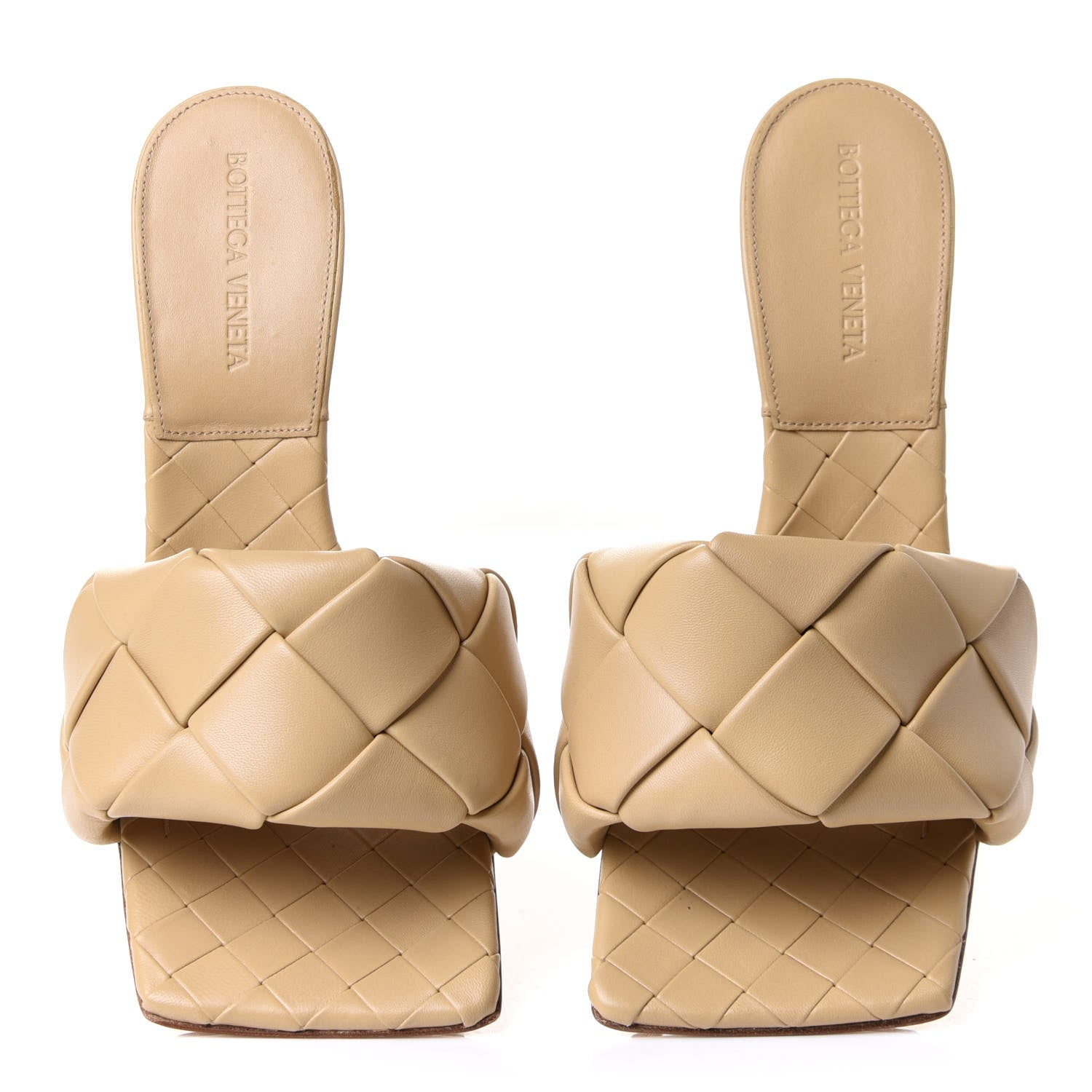 Bottega Veneta Nappa Maxi Intrecciato Lido Mule Sandals 38 Bandage 6 of 8