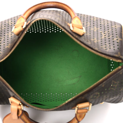 Louis Vuitton Monogram Perforated Speedy 30 Green 5 of 14