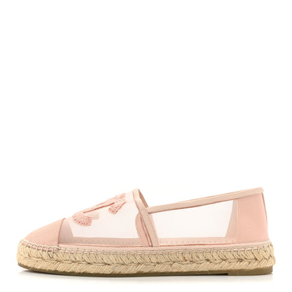 Chanel Mesh Grosgrain CC Espadrilles 39 Pink 1 of 10