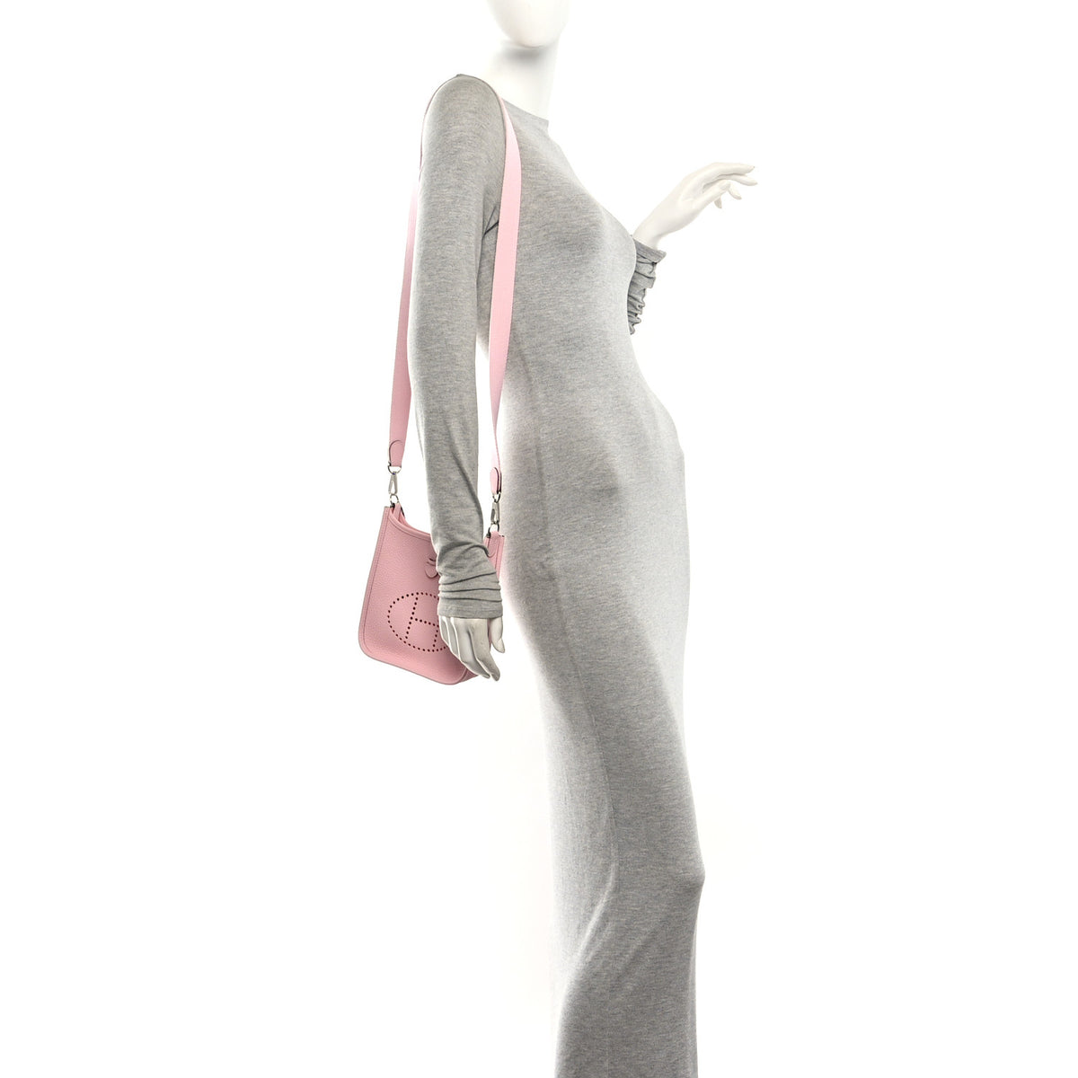 Hermes Taurillon Clemence Evelyne TPM Rose Sakura 2 of 10