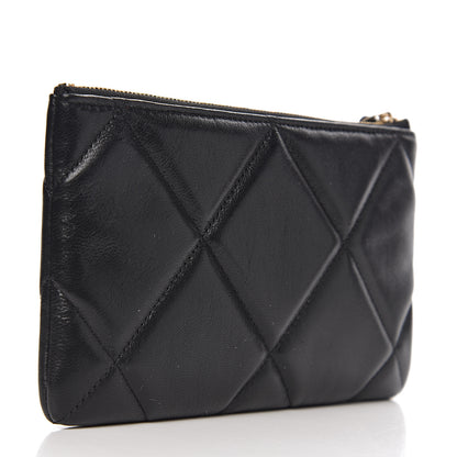 Chanel Goatskin Quilted 19 Cosmetic Case Black 2 of 7