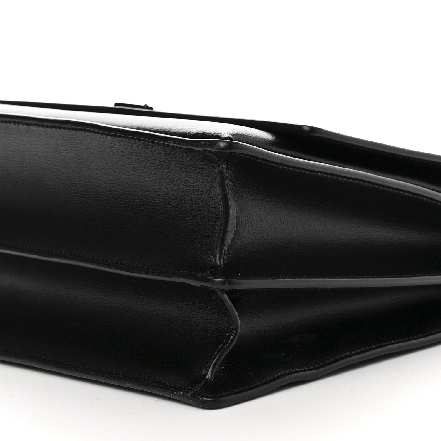 Saint Laurent Calfskin Large Monogram Monochrome Sunset Black 12 of 13