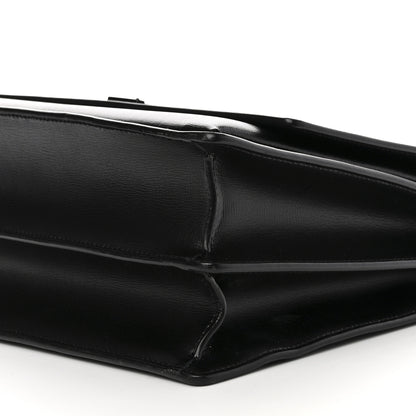 Saint Laurent Calfskin Large Monogram Monochrome Sunset Black 12 of 13