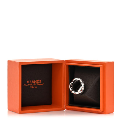 Hermes Sterling Silver PM Chaine d'Ancre Enchainee Band Ring 49 4.75 7 of 7