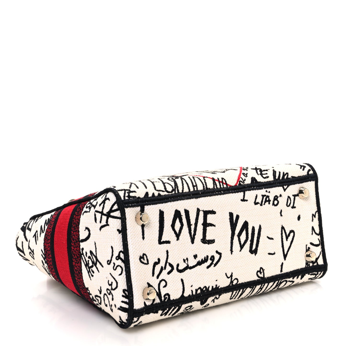 Canvas Medium DiorAmour Graffiti Lady D-Lite Latte