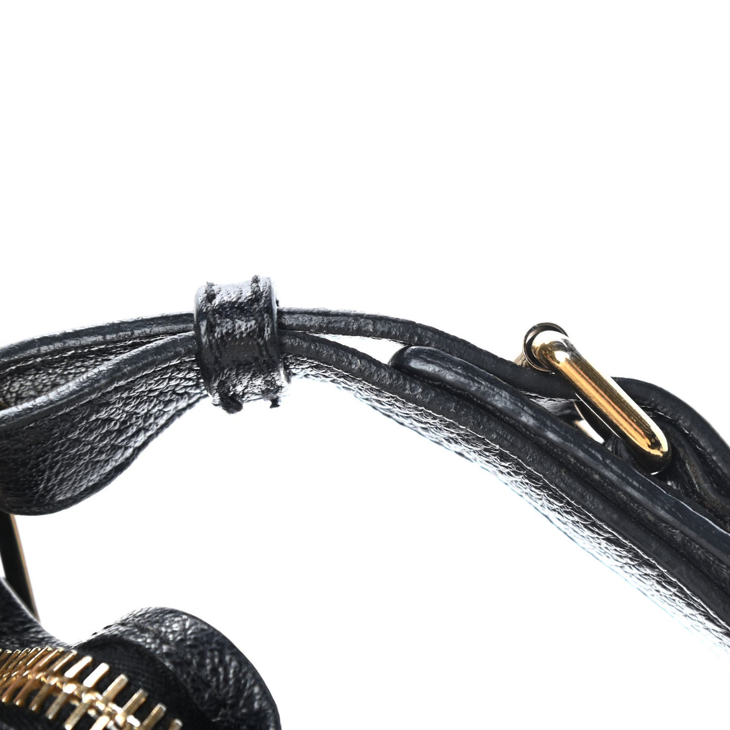 Calfskin Chain Hobo Black