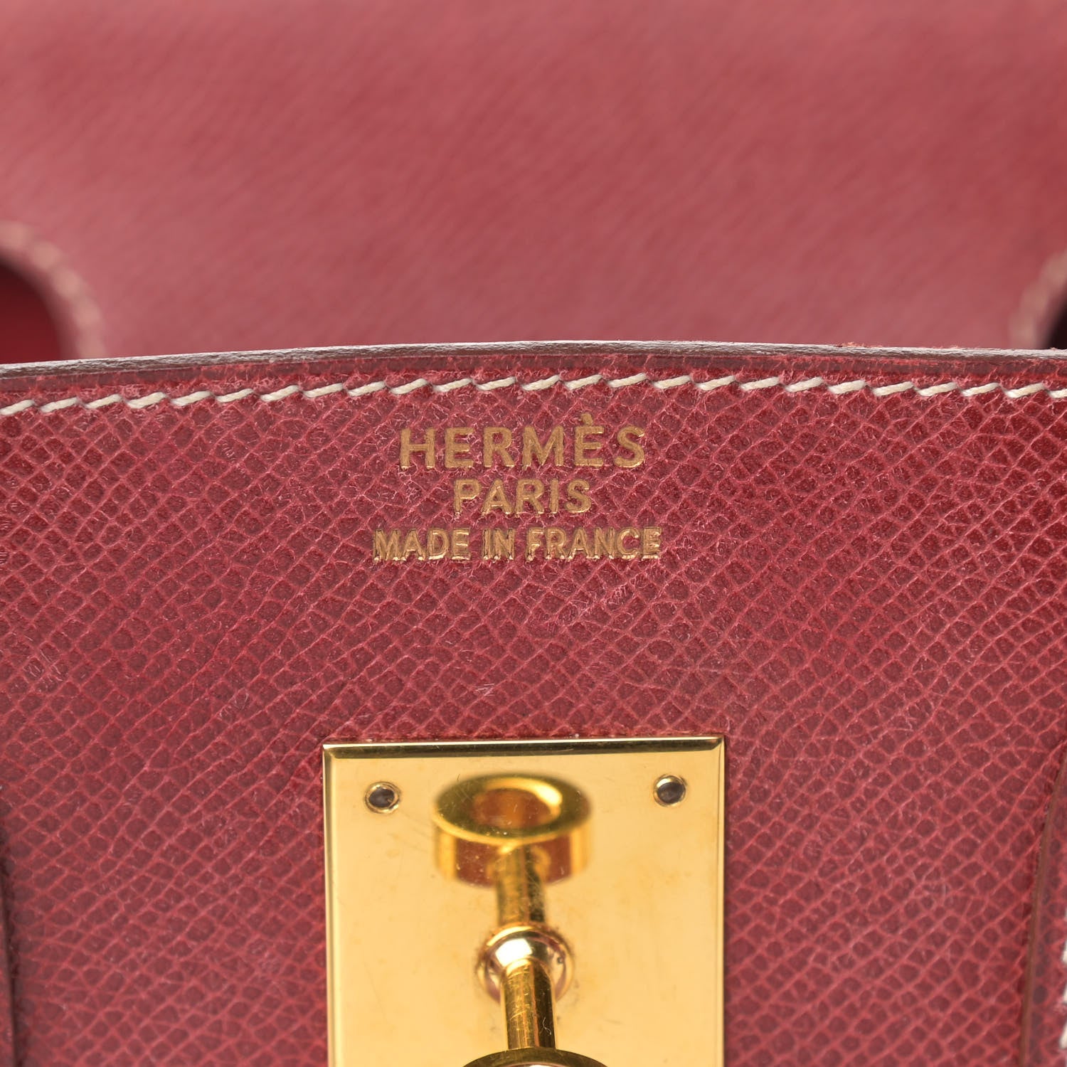 Hermes Veau Lisse Birkin 30 Rouge H 6 of 28
