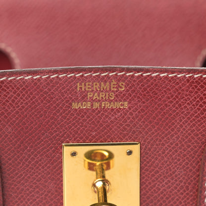 Hermes Veau Lisse Birkin 30 Rouge H 6 of 28