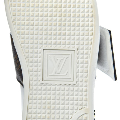 Louis Vuitton Calfskin Monogram Frontrow Sneakers 37.5 White 7 of 11