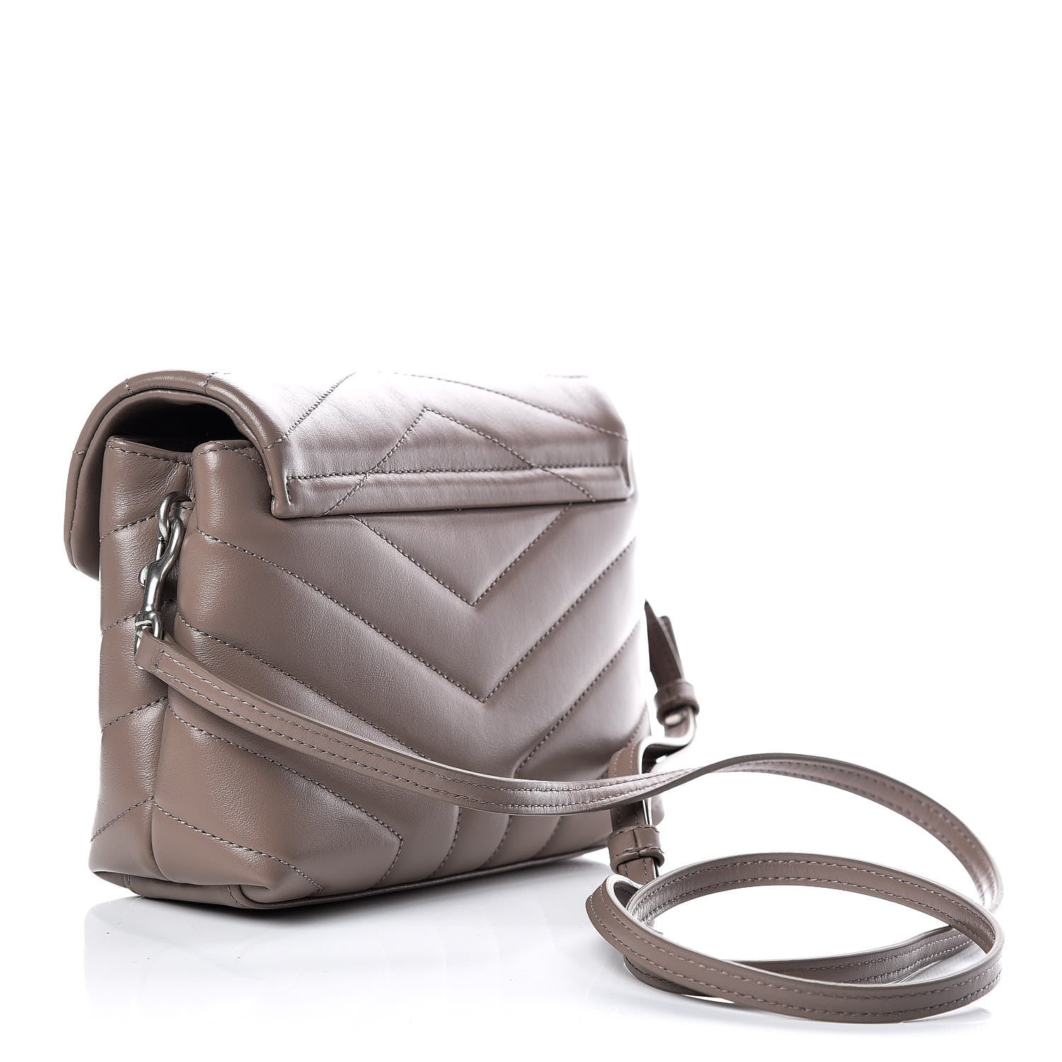 Saint Laurent Calfskin Y Quilted Monogram Toy Loulou Crossbody Bag Fard 4 of 10