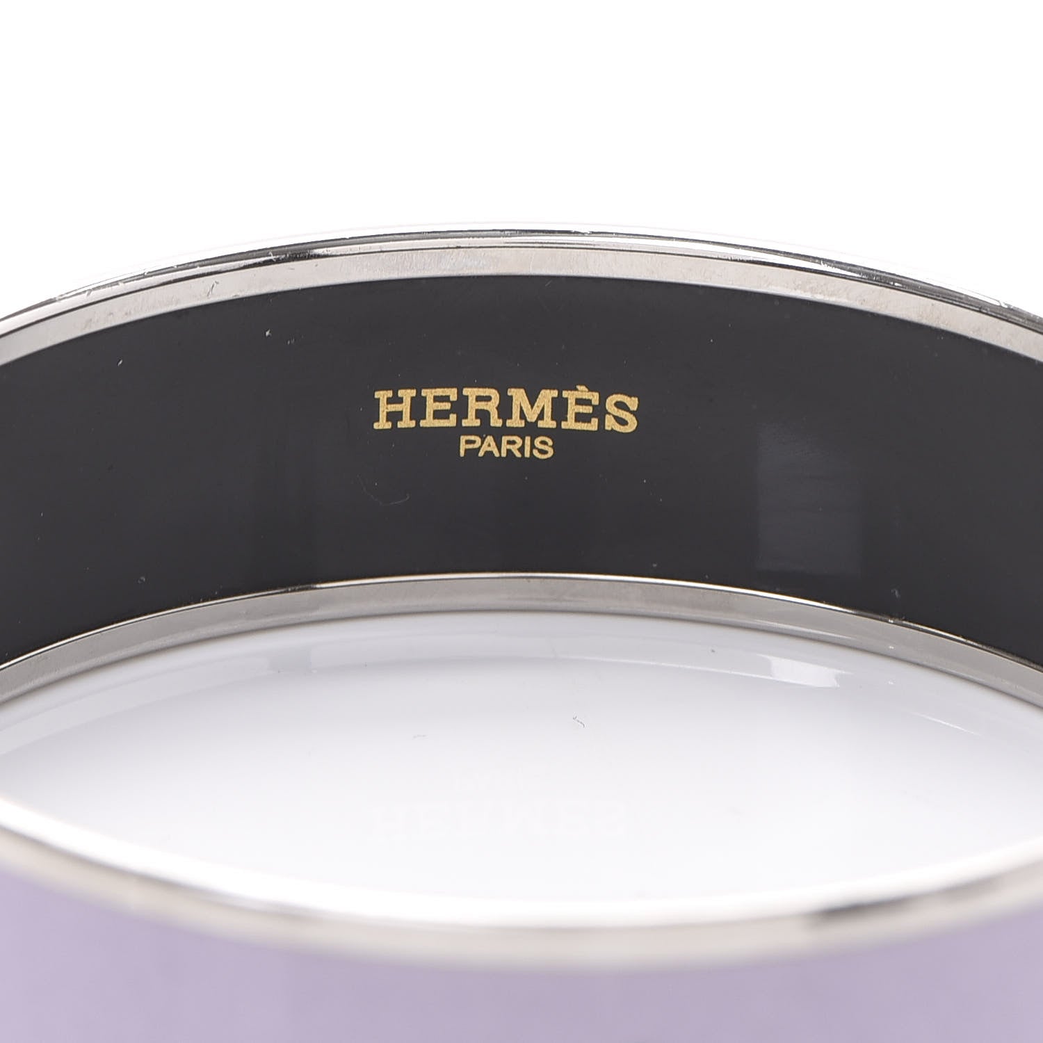 Hermes Enamel Printed Wide Caleche Bracelet 70 4 of 5