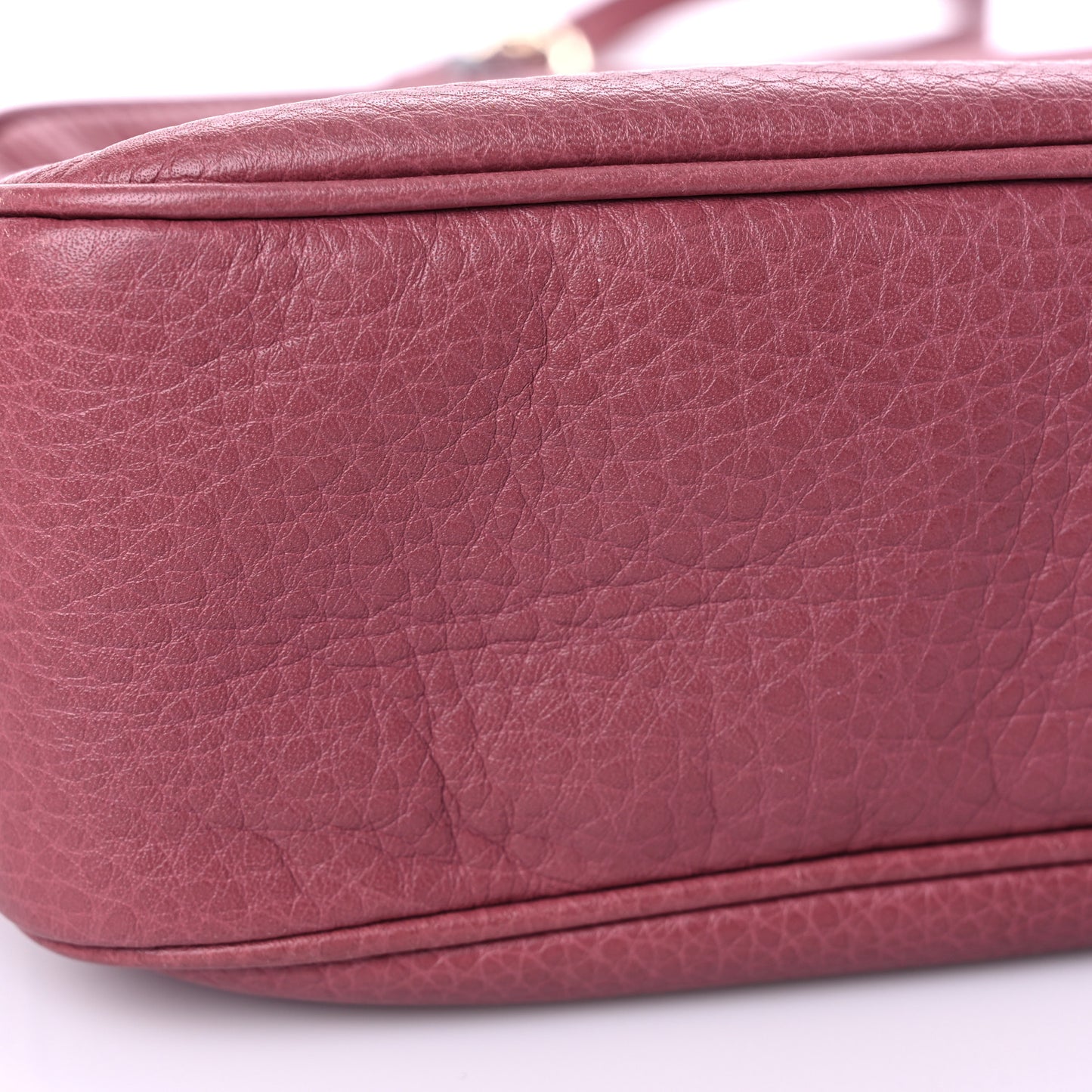 Pebbled Calfskin Small Soho Disco Bag Peonia Flower