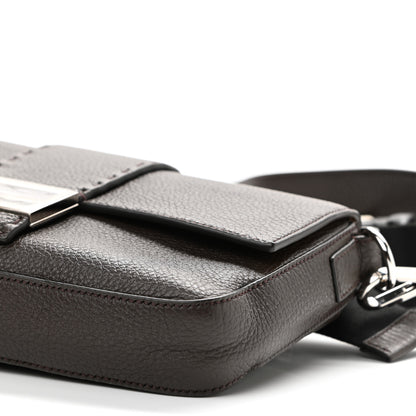 Fendi Calfskin Romano Selleria Belt Baguette Bag Ebano 11 of 11