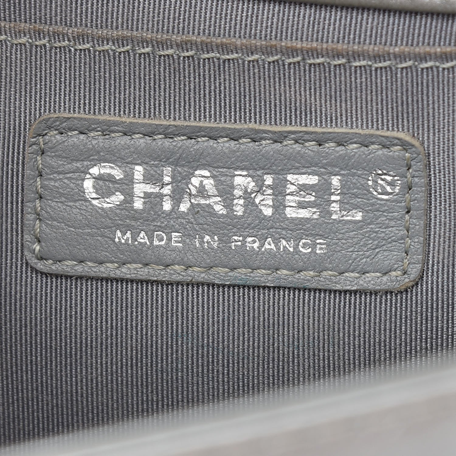 Chanel Metallic Calfskin Quilted Medium Boy Top Handle Flap Silver 6 of 10