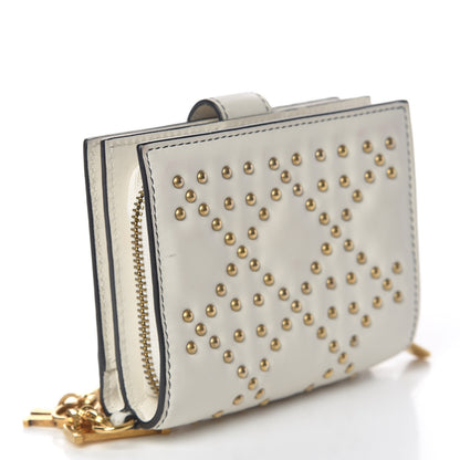 Christian Dior Lambskin Cannage Studded Lady Dior Eden Wallet White 3 of 11