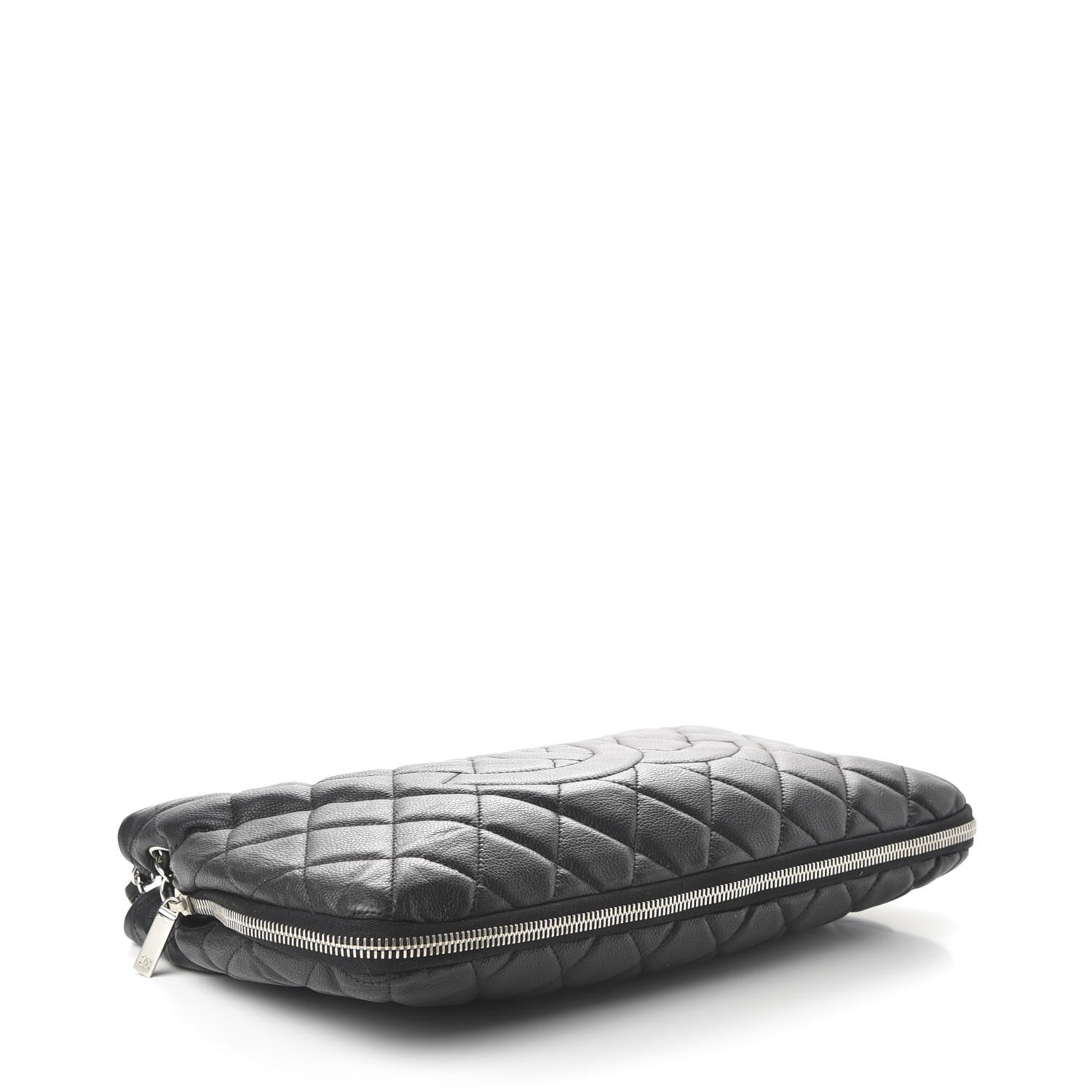 Chanel Caviar Quilted Expandable Zip Shoulder Bag Black 4 of 10
