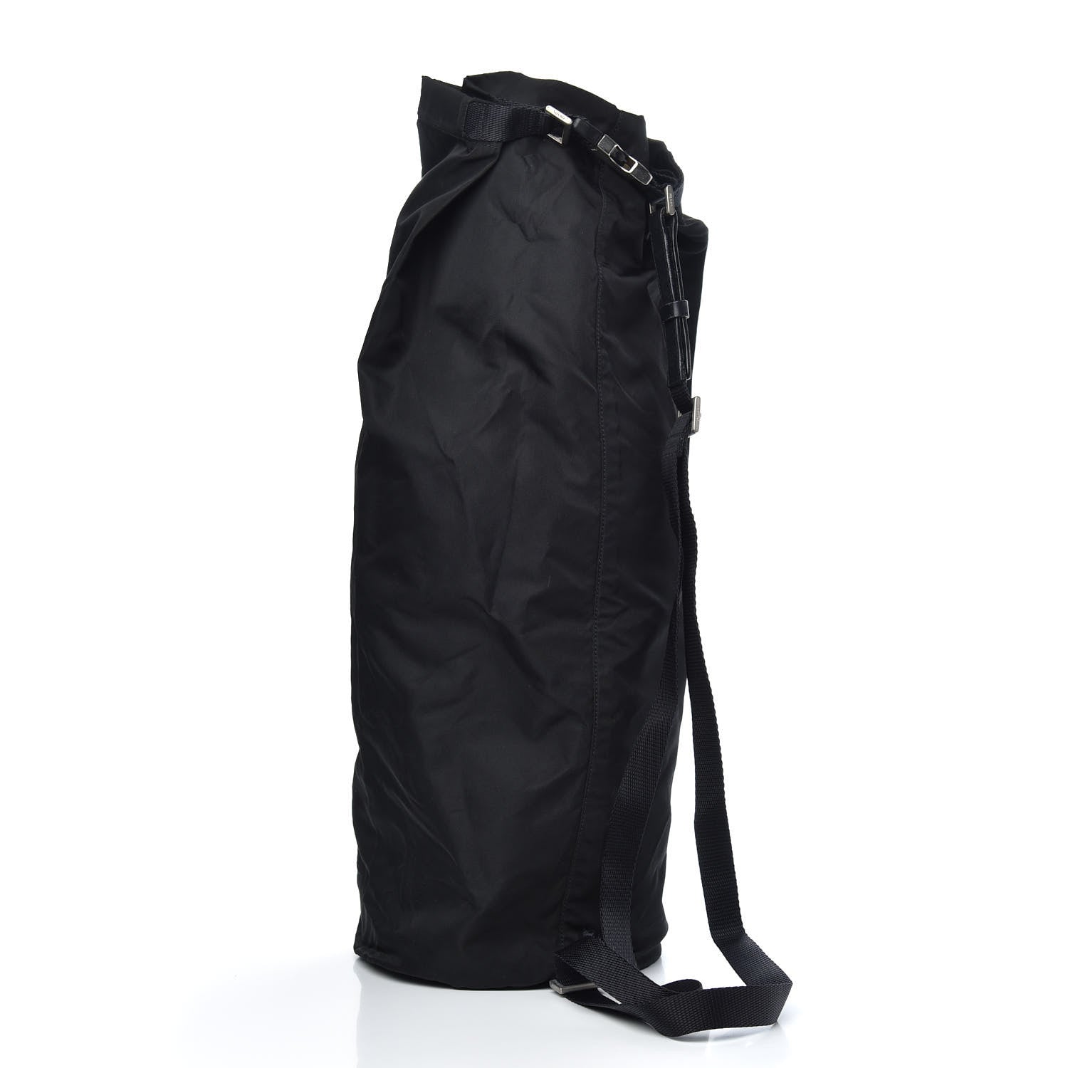 Prada Saffiano Tessuto Nylon Vela Bucket Messenger Black 3 of 8