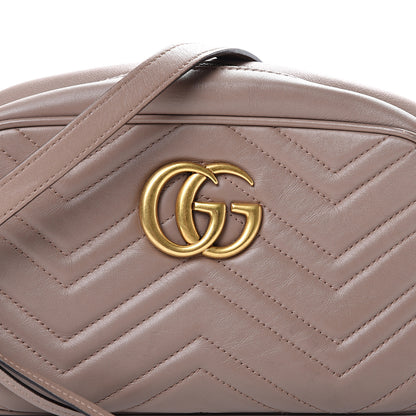 Gucci Calfskin Matelasse Small GG Marmont Chain Shoulder Bag Porcelain Rose 8 of 17