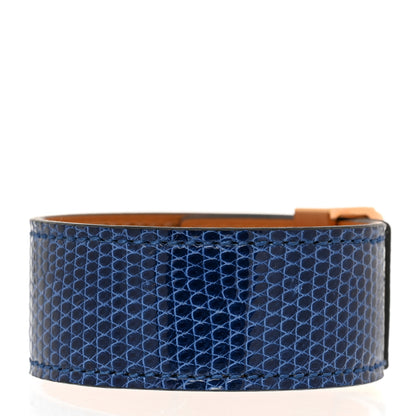 Hermes Lizard Collier de Chien CDC 24 Bracelet T2 Bleu Saphir 3 of 7