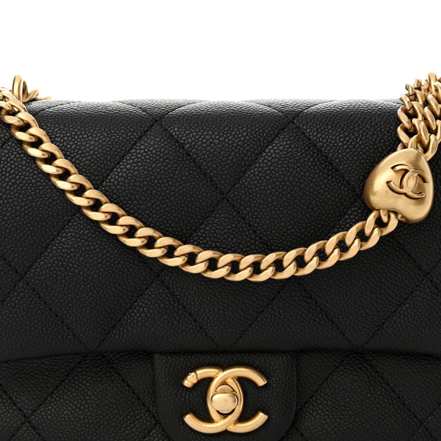Chanel Caviar Quilted Mini Sweetheart Flap Black 8 of 11