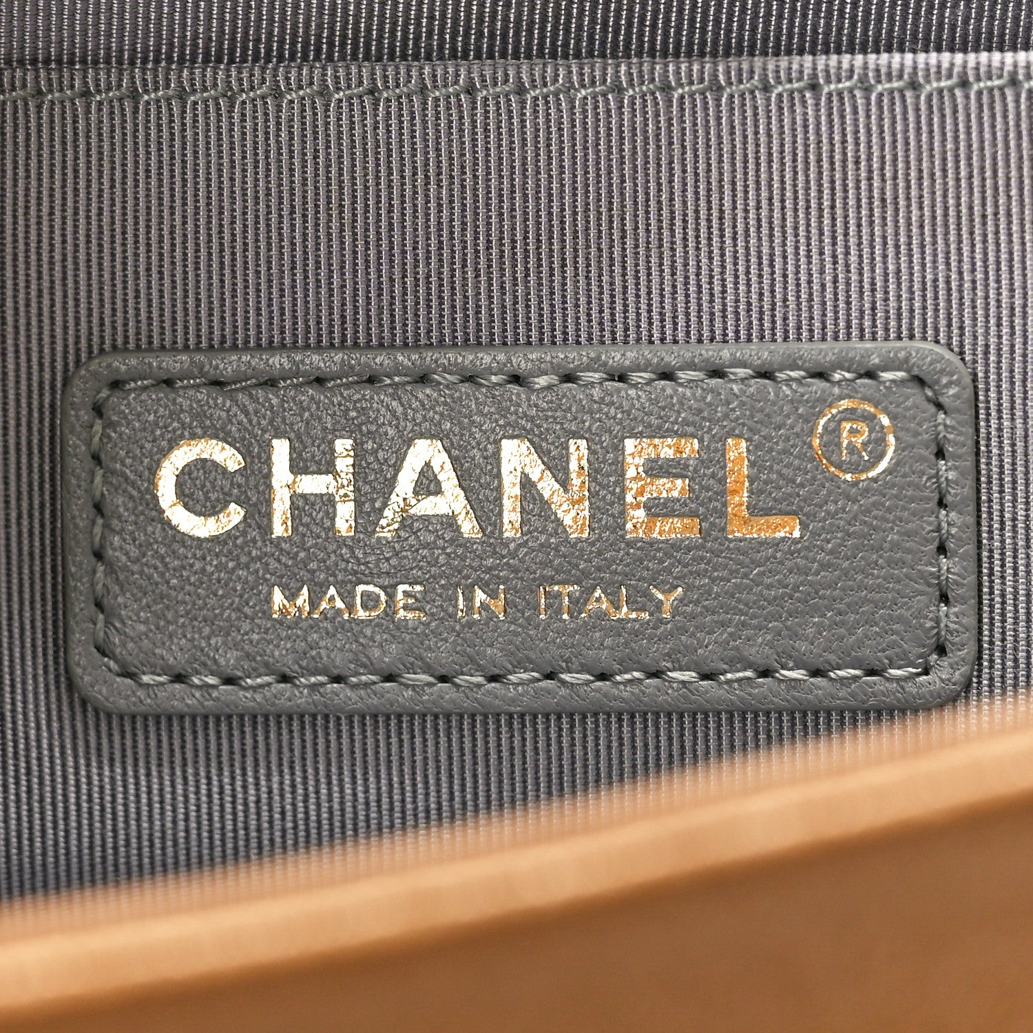 Chanel Metallic Lambskin Small Golden CC Boy Flap Dark Gold 6 of 10