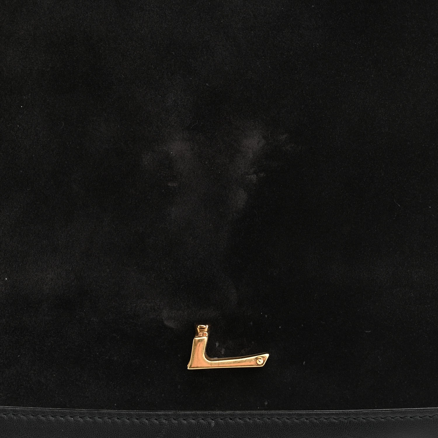 Saint Laurent Suede Smooth Calfskin Monogram Medium Solferino Soft Satchel Black 11 of 11