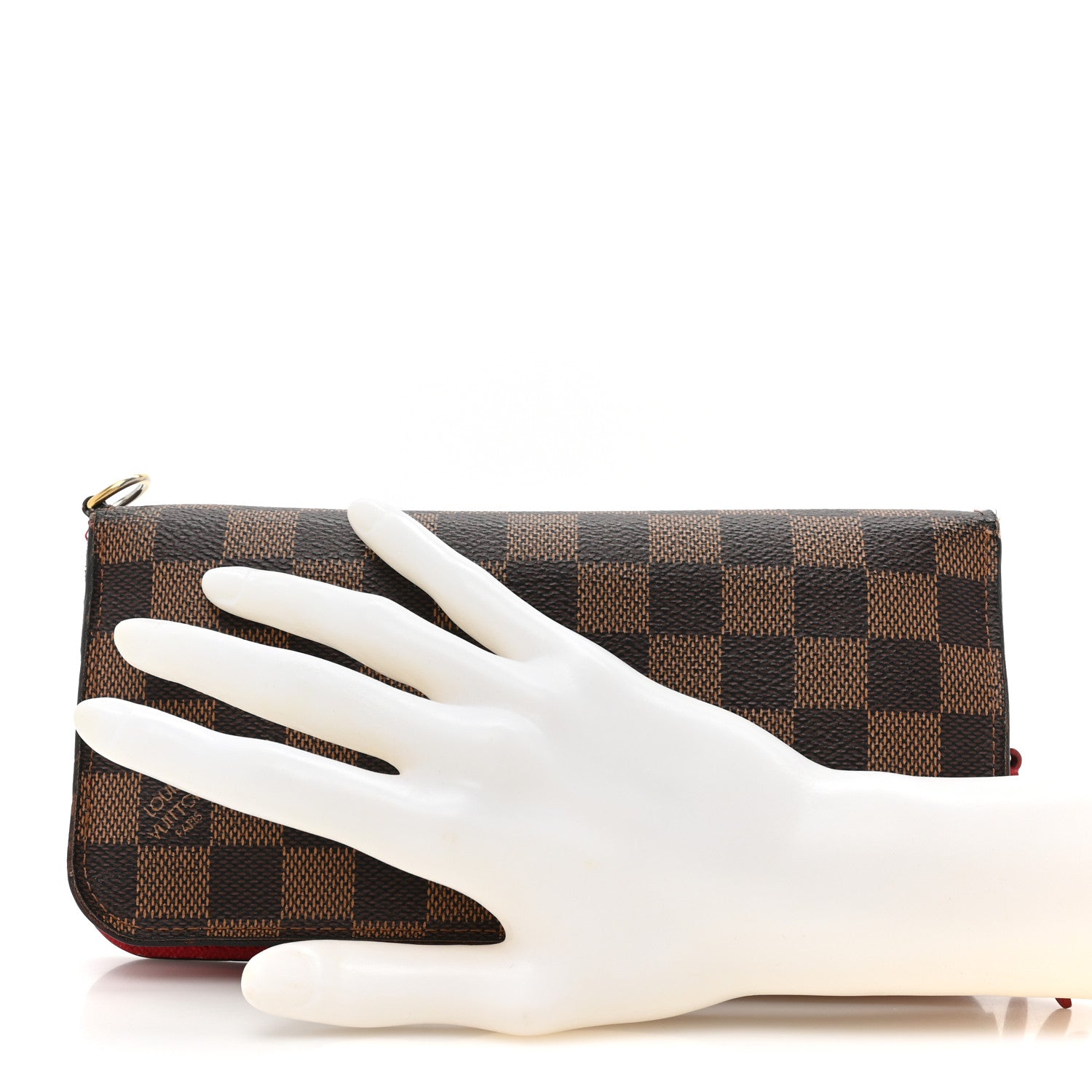 Louis Vuitton Damier Ebene Insolite Wallet Red 2 of 21
