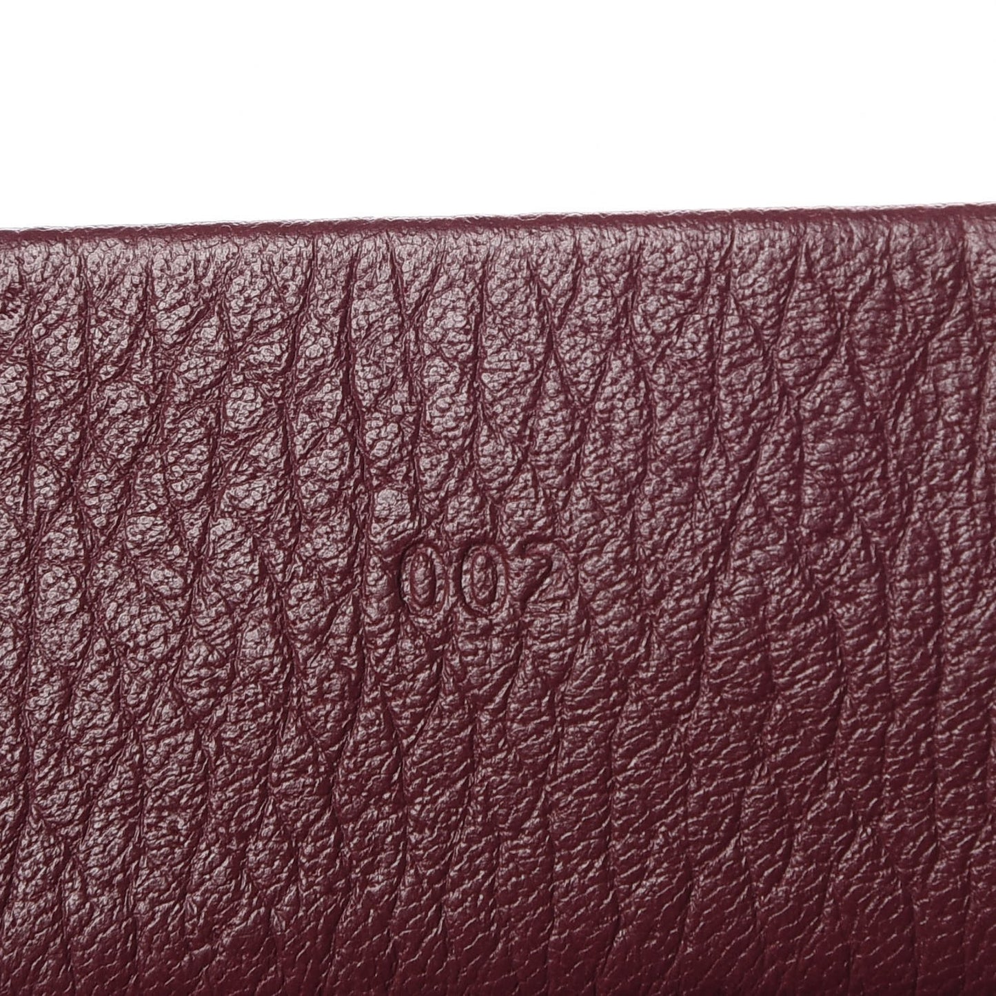 Grained Deerskin Medium Bicolor PS1 Satchel Burgundy Red