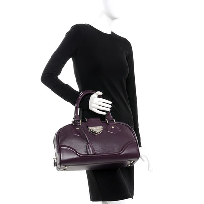 Louis Vuitton Epi Bowling Montaigne GM Cassis 2 of 9