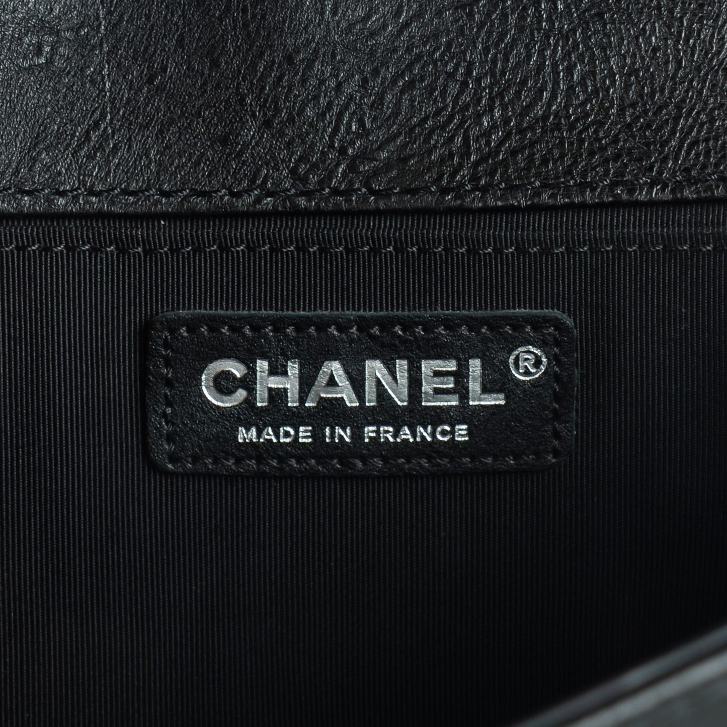 Calfskin Quilted Embellished Metal Medium Boy Flap Black