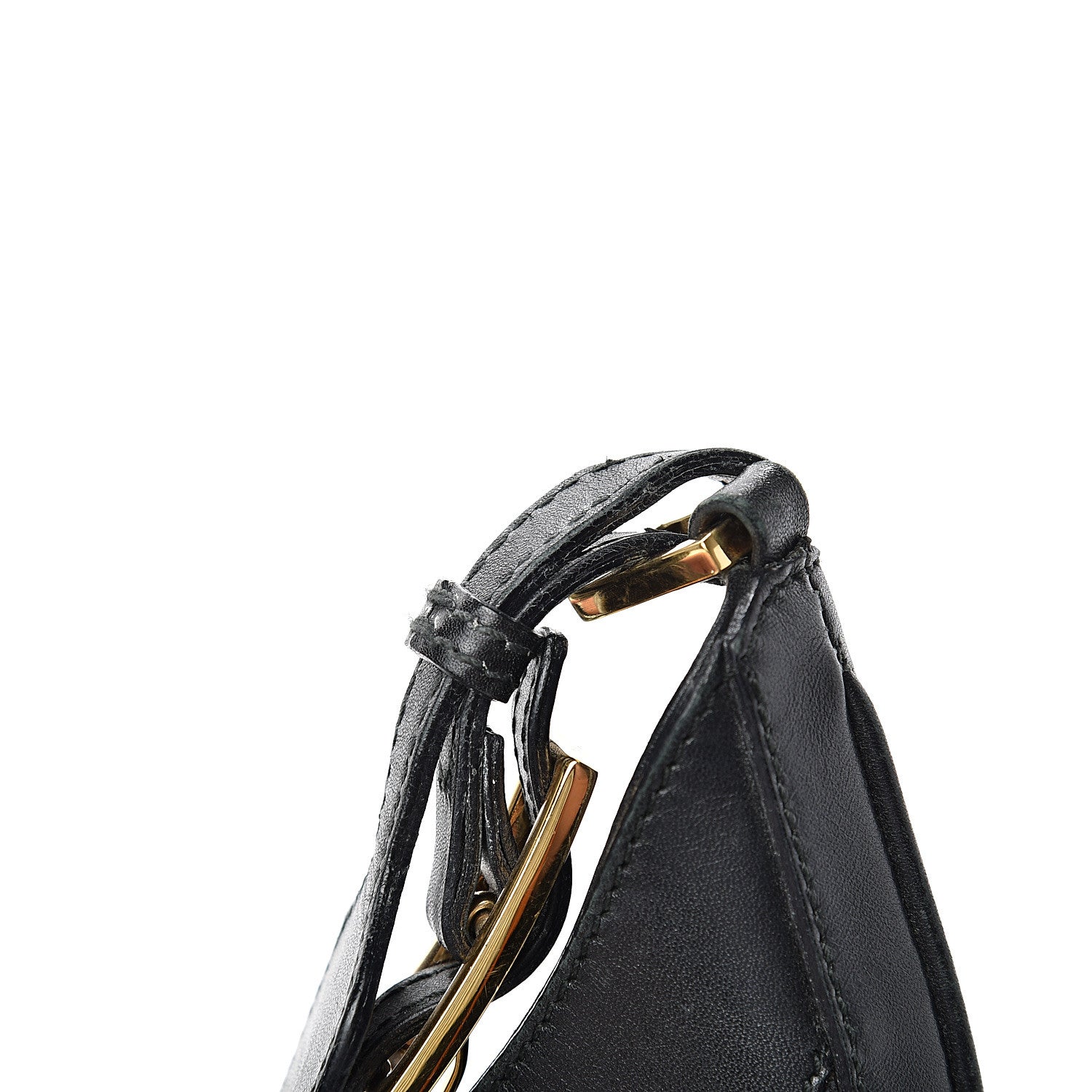 Gucci Canvas Calfskin Jackie O Hobo Black 14 of 16