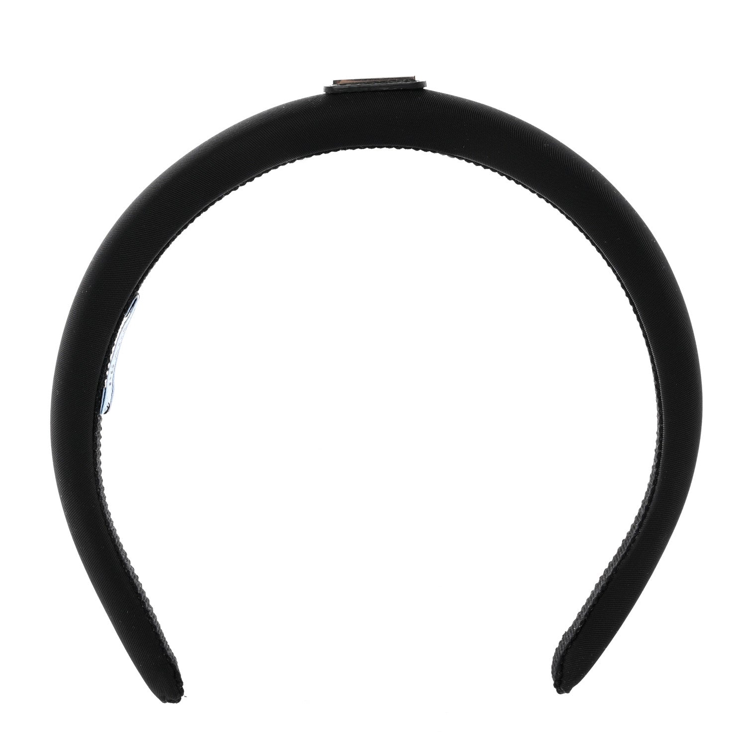 Prada Re-Nylon Triangle Logo Thin Headband Black 3 of 10