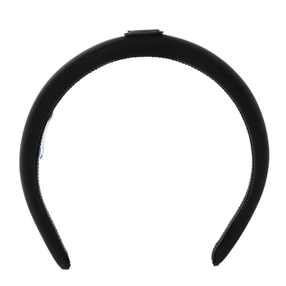 Prada Re-Nylon Triangle Logo Thin Headband Black 3 of 10