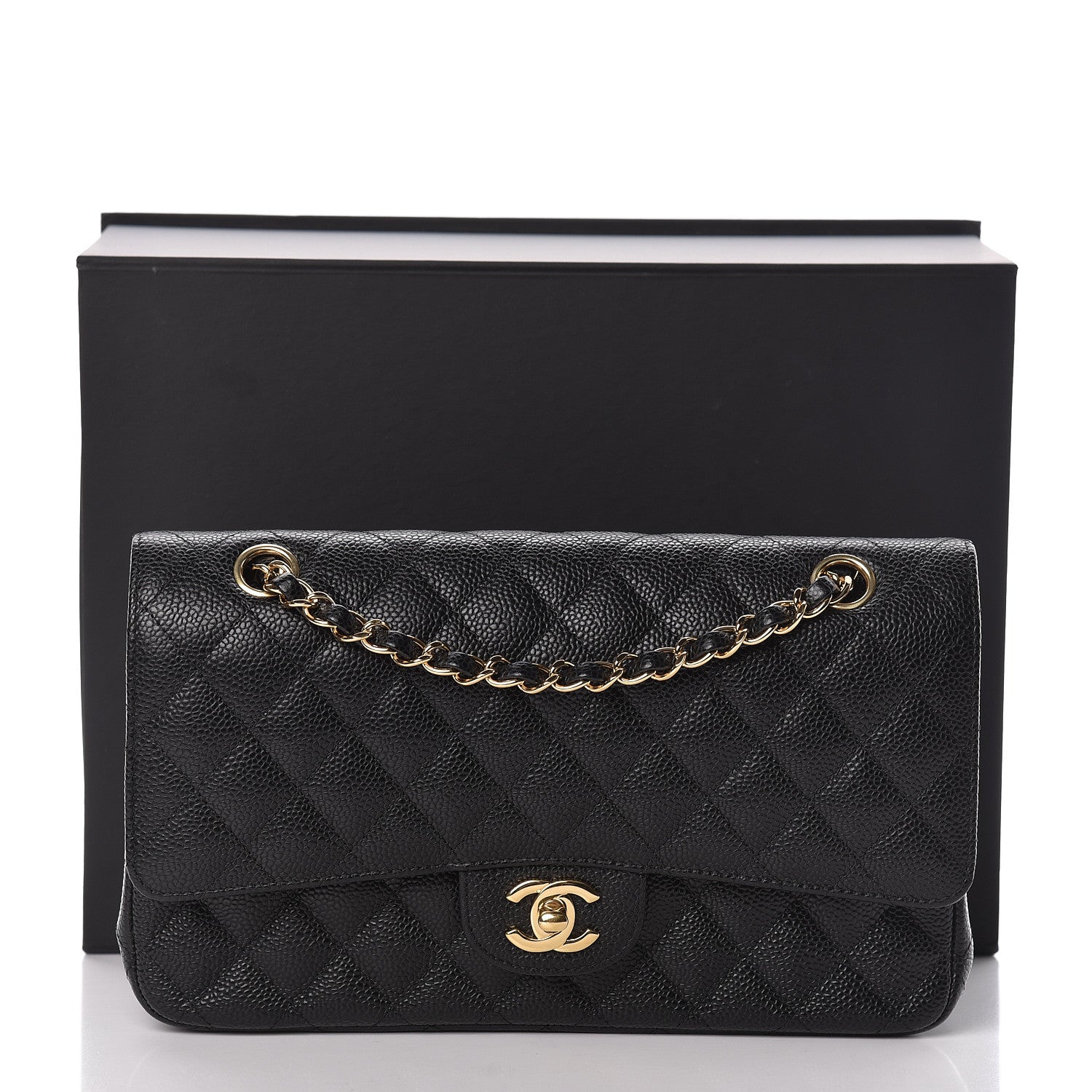 Chanel Caviar Quilted Medium Double Flap Black 11 of 11