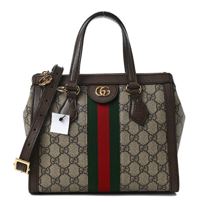 Gucci GG Supreme Monogram Small Ophidia Tote Bag Brown 1 of 10