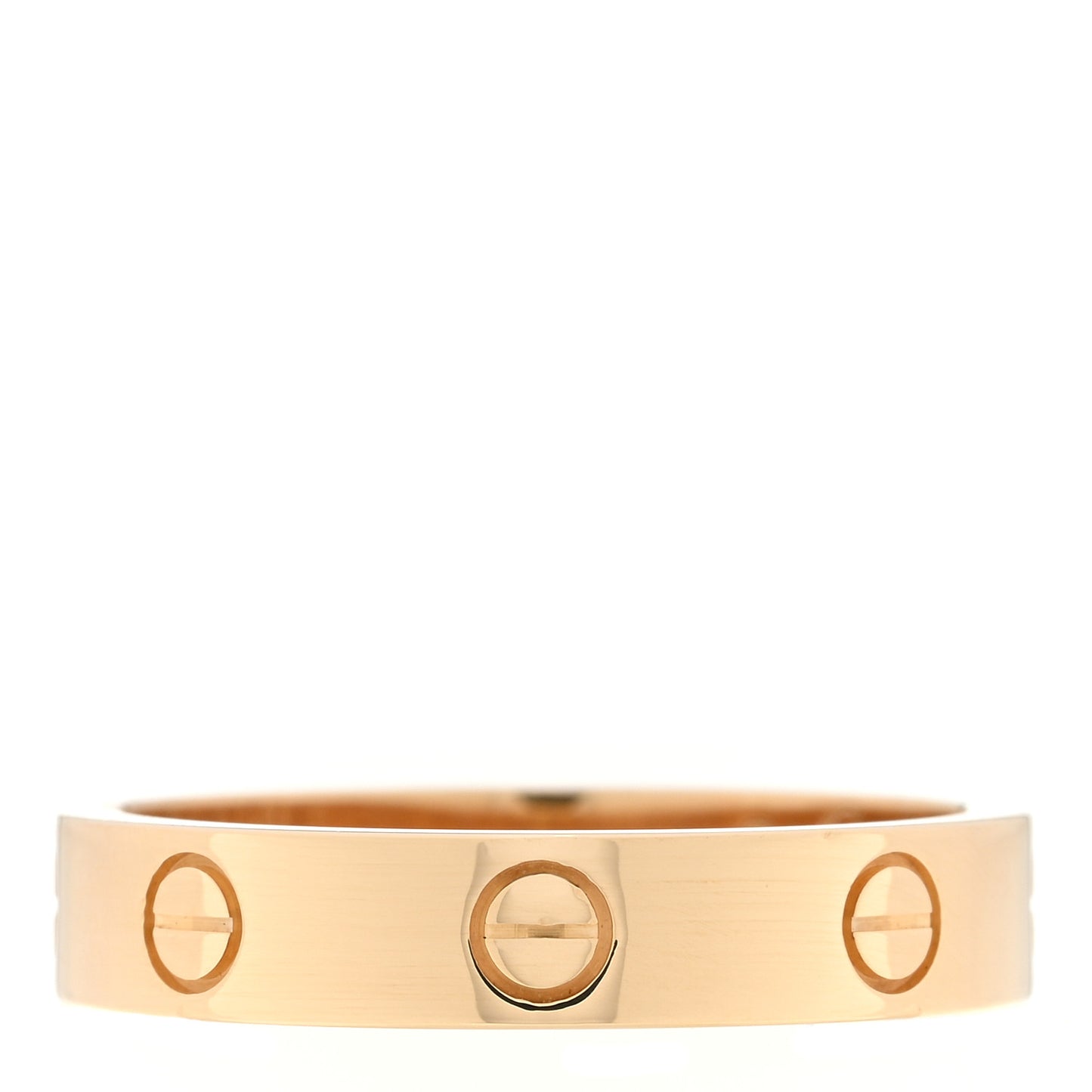 18K Yellow Gold Diamond 4mm LOVE Wedding Band Ring 55 7.25