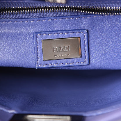 Fendi Nappa Mini Peekaboo Iconic Satchel Viola Cassis 7 of 12