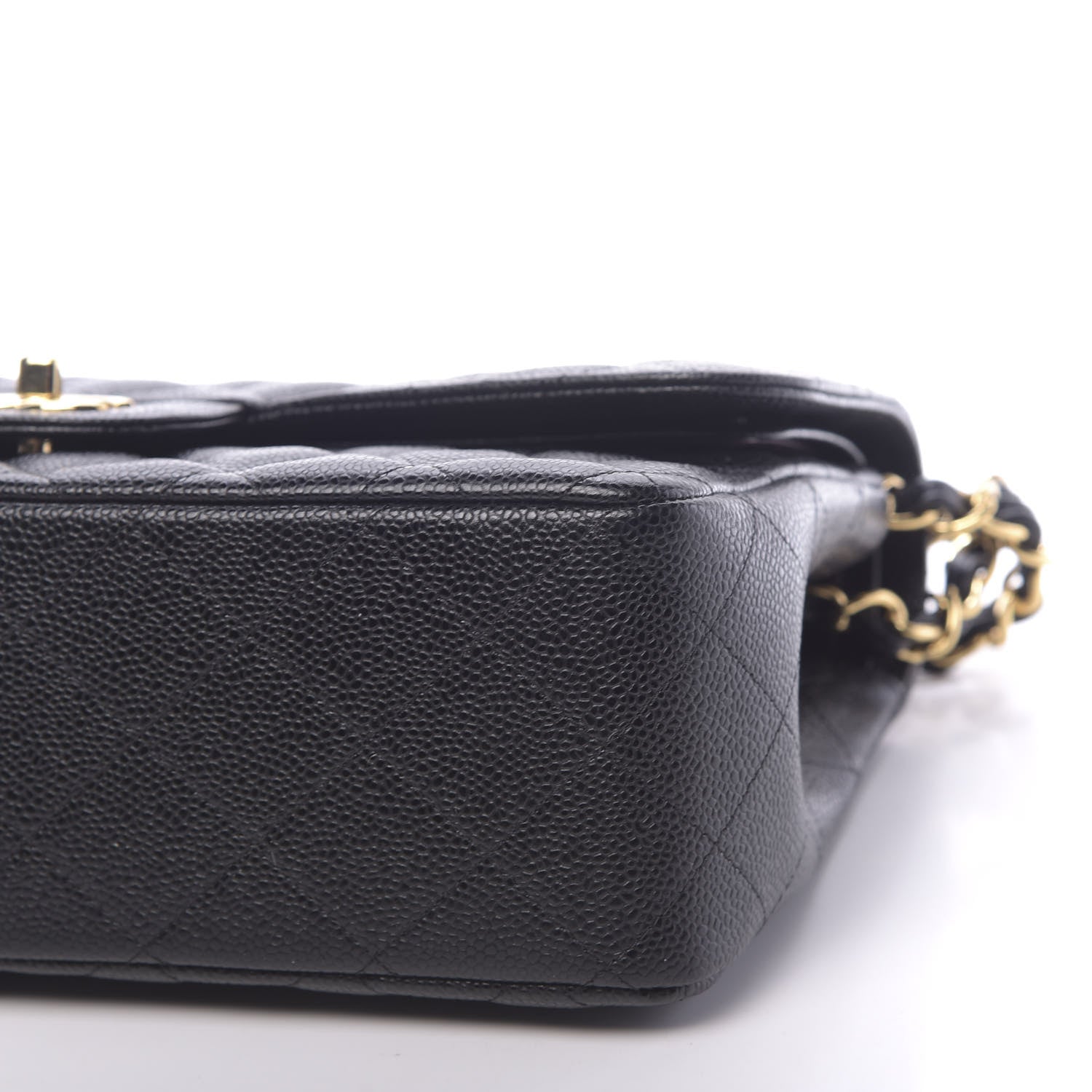 Chanel Caviar Quilted Jumbo Double Flap Black 9 of 11